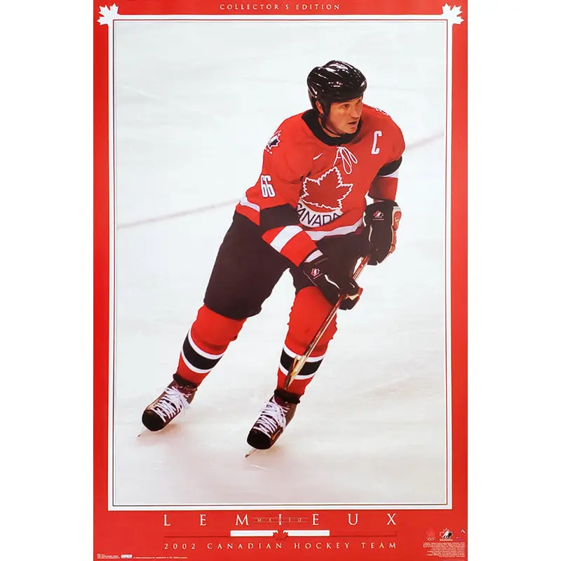 Mario Lemieux "Canadian Heritage" Team Canada Hockey Poster - T.I.L. 2002