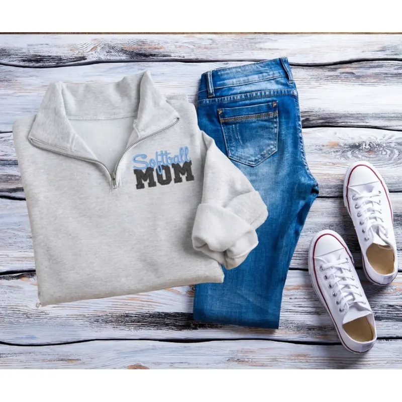 Softball Mom 1/4 Zip Pullover
