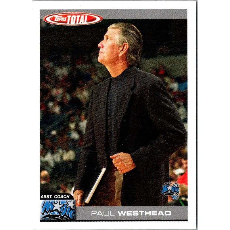 2004 Topps Total Paul Westhead #402