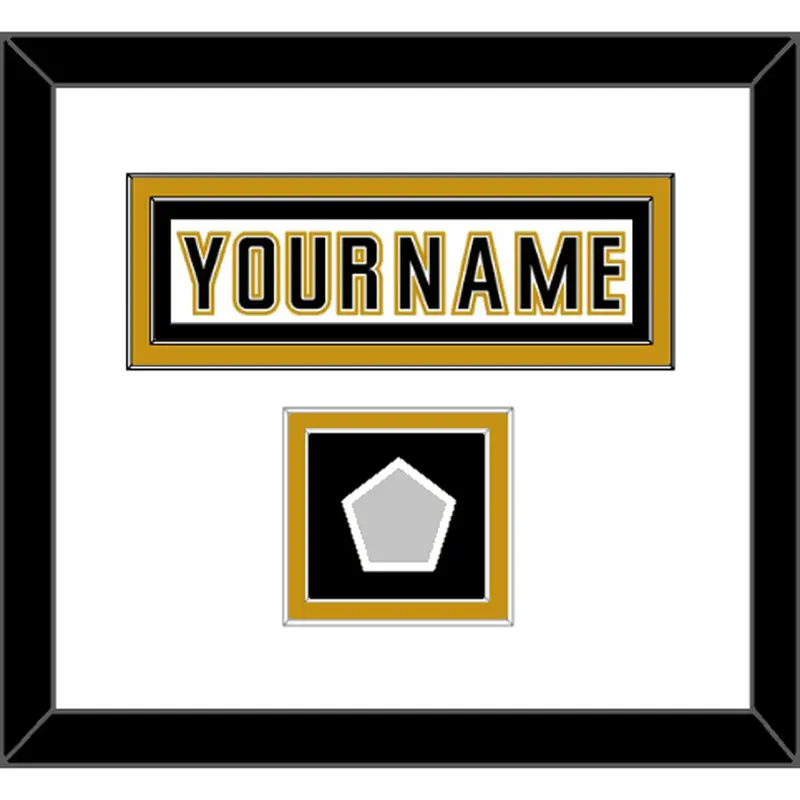 Anaheim Nameplate & Stanley Cup Finals Patch - Road White (2006-2014) - Double Mat 1