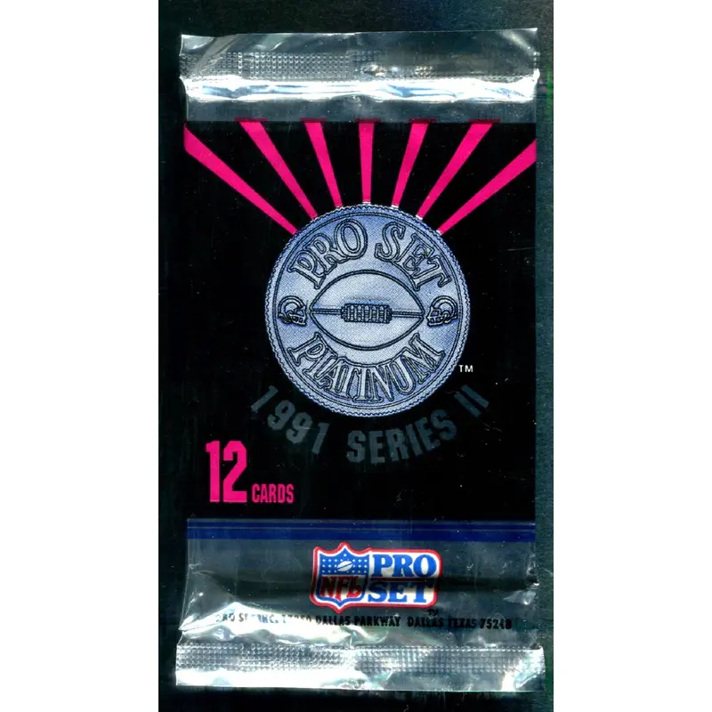 1991 Pro Set Platinum Football Series 2 Pack (12)