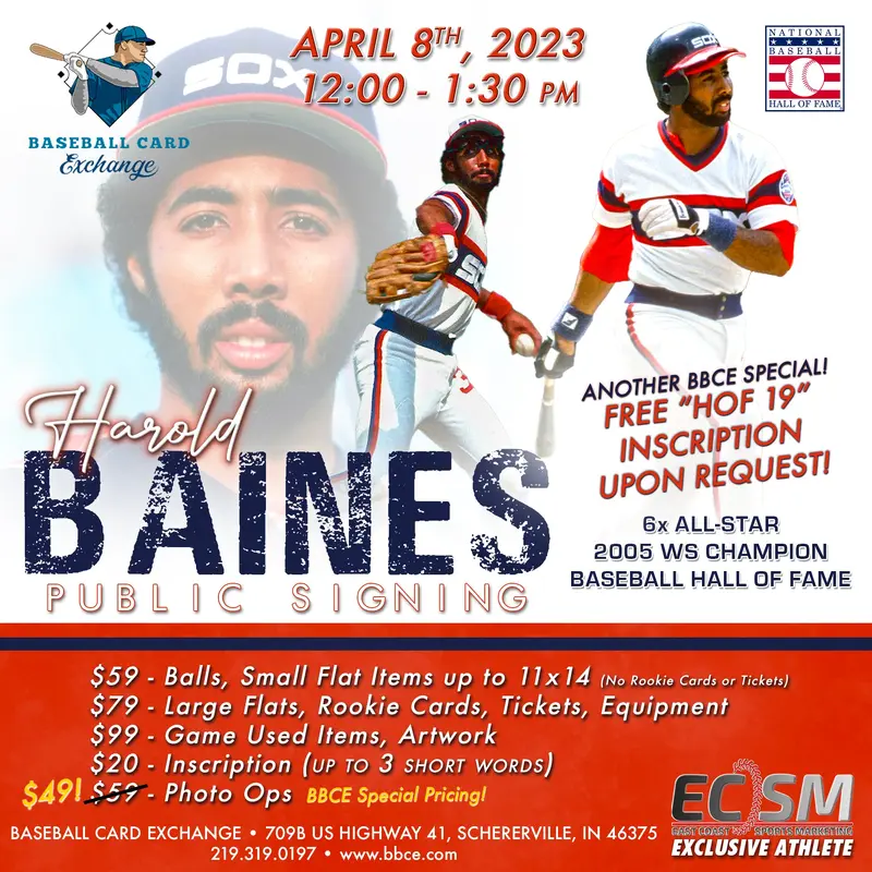 Harold Baines---Premium Ticket