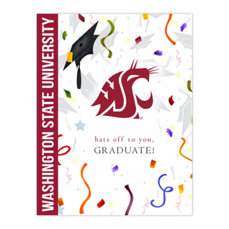 WSU Confetti Grad Card