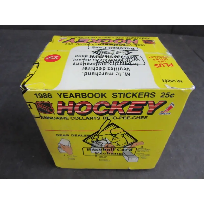 1986/87 OPC O-Pee-Chee Hockey Stickers Unopened Box (BBCE)