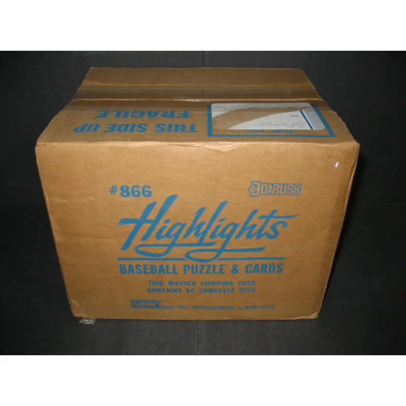 1986 Donruss Baseball Highlights Factory Set Case (60 Sets) (Authenticate)