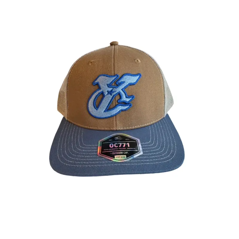 Amarillo Sod Poodles Yellow City Pigweeds Logo Trucker OC771 Cap