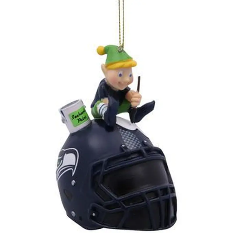 Seattle Seahawks Painting Elf Ornament