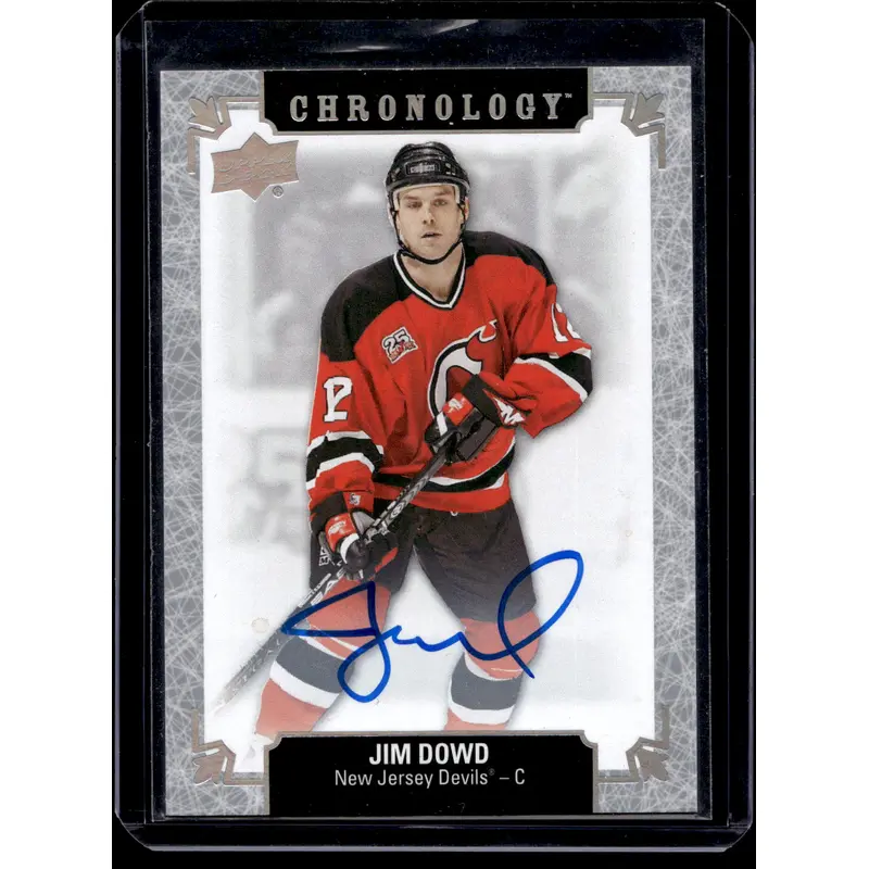 2018-19 Upper Deck Chronology - Franchise History Autographs - Jim Dowd #FH-NJ-JD