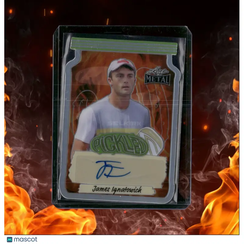 2024 Leaf Metal Pickleball James Ignatowich Pickled Fire Auto 4/4 #P-JI1