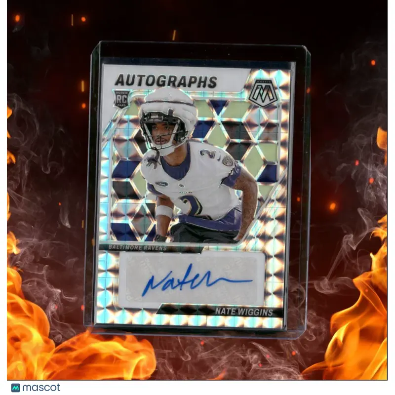 2024 Panini Mosaic Nate Wiggins Mosaic Prizm Rookie Auto #AM-NWS