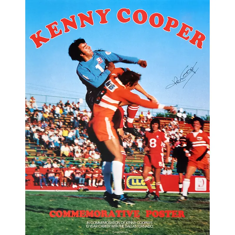 Kenny Cooper Dallas Tornado 1979 NASL Soccer Poster