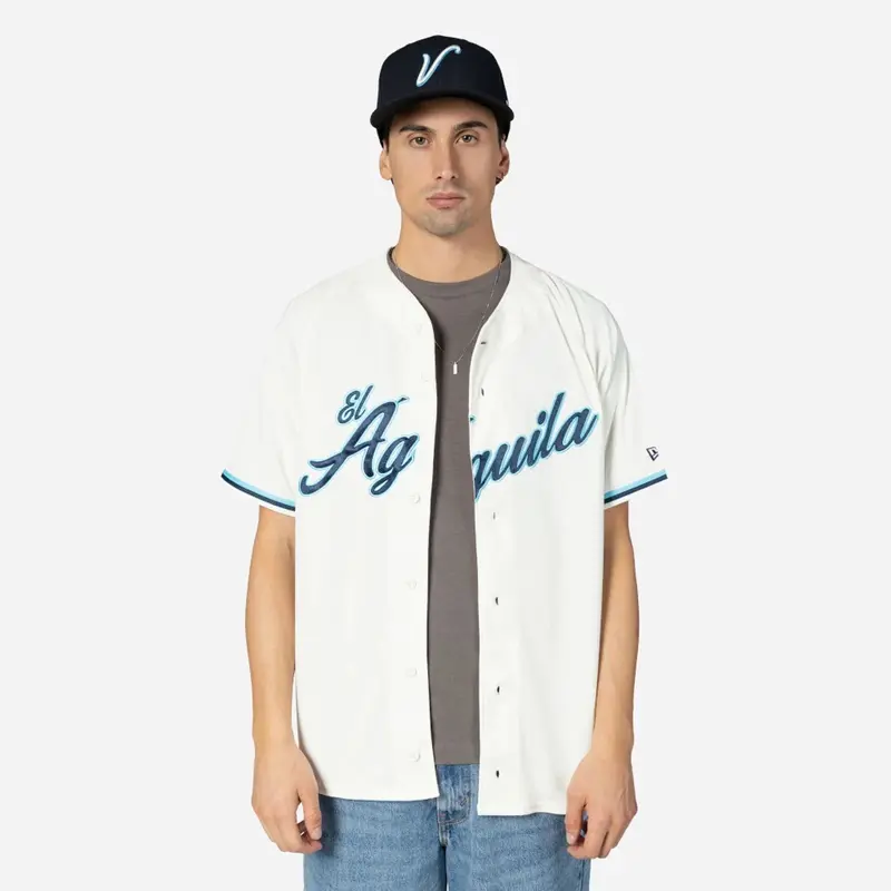 Veracruz Aguilas Mexico LMB On Field Cream On-Field Jersey