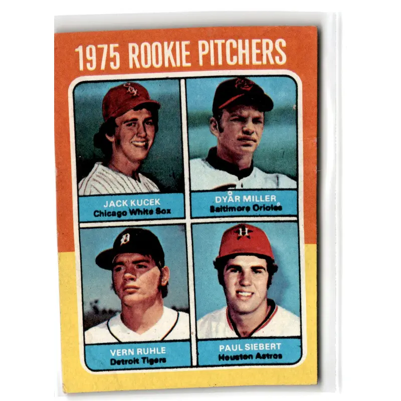 1975 Topps Rookie Pitchers - Jack Kucek/Dyar Miller/Vern Ruhle/Paul Siebert #614 Rookie
