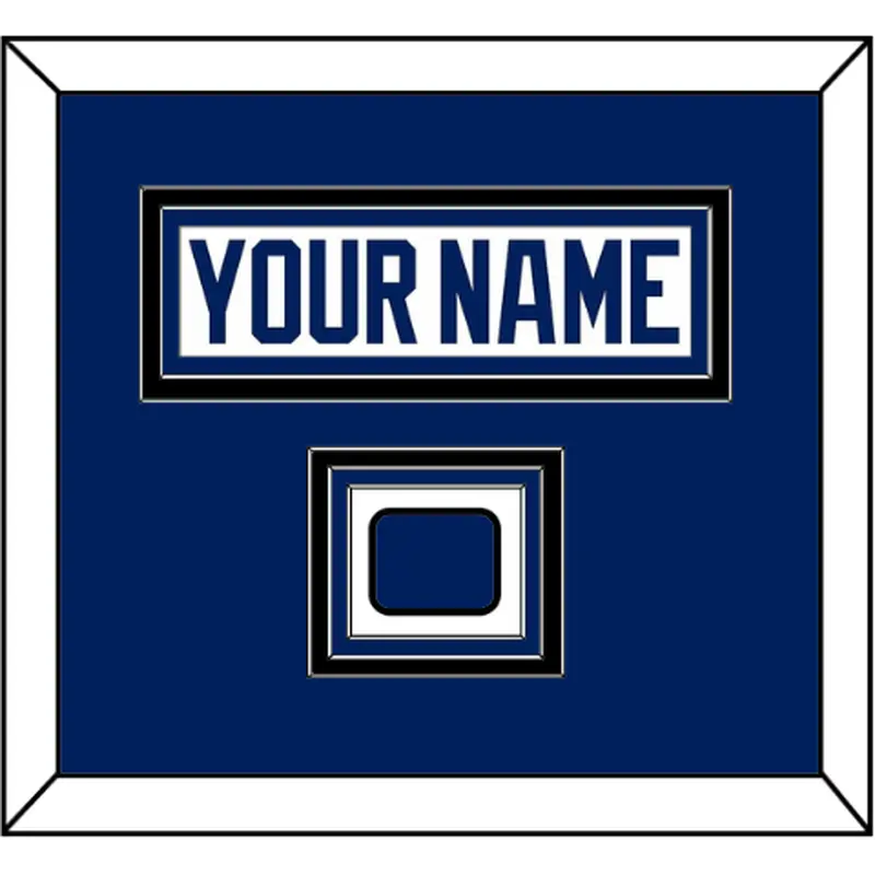 Tampa Bay Nameplate & Jersey Logo Patch - Road White - Triple Mat 2