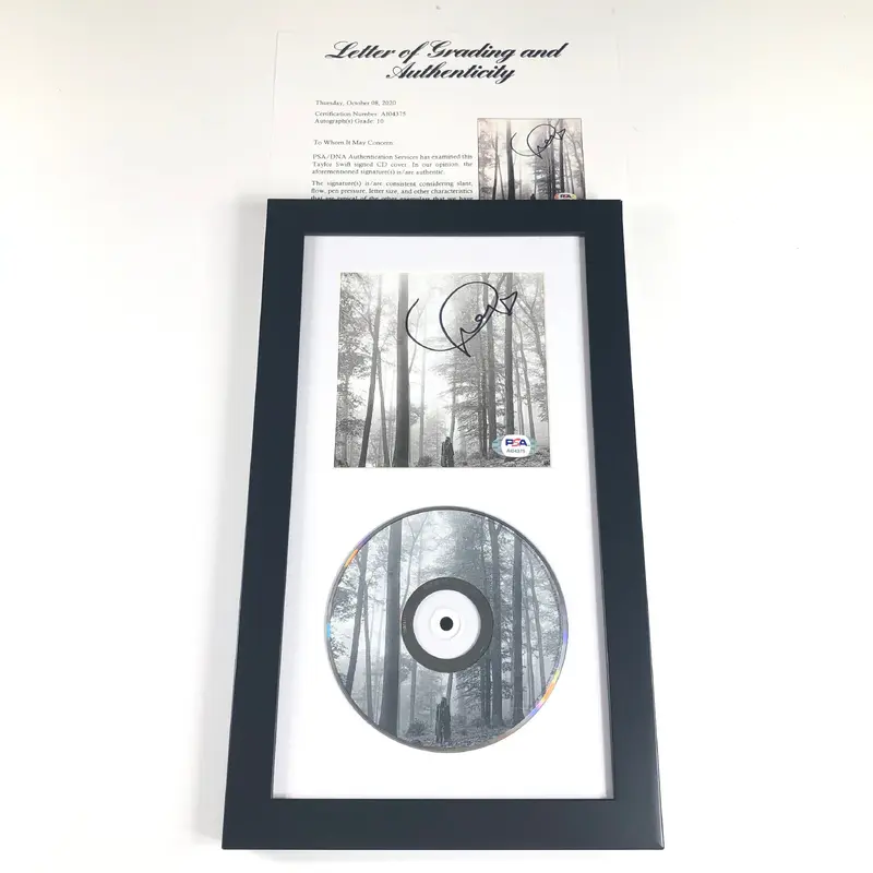 Taylor Swift Signed CD Cover Framed PSA/DNA LOA Auto Grade 10