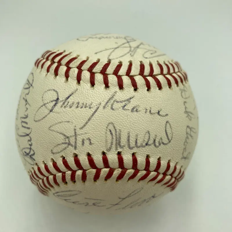 1963 St. Louis Cardinals Team Signed Baseball Stan Musial JSA COA