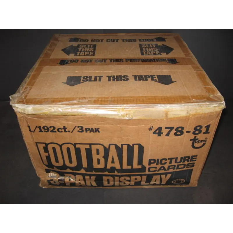 1981 Topps Football Grocery Rack Pack Case (192)