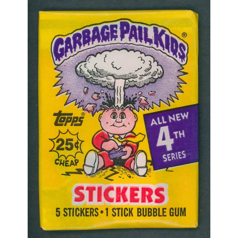1986 Topps Garbage Pail Kids Series 4 Unopened Wax Pack (w/ price) (White Cloud)