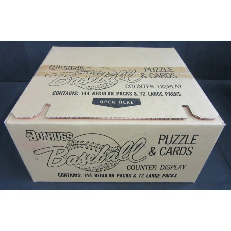 1987 Donruss Baseball Display Case (144/72) (Sealed)