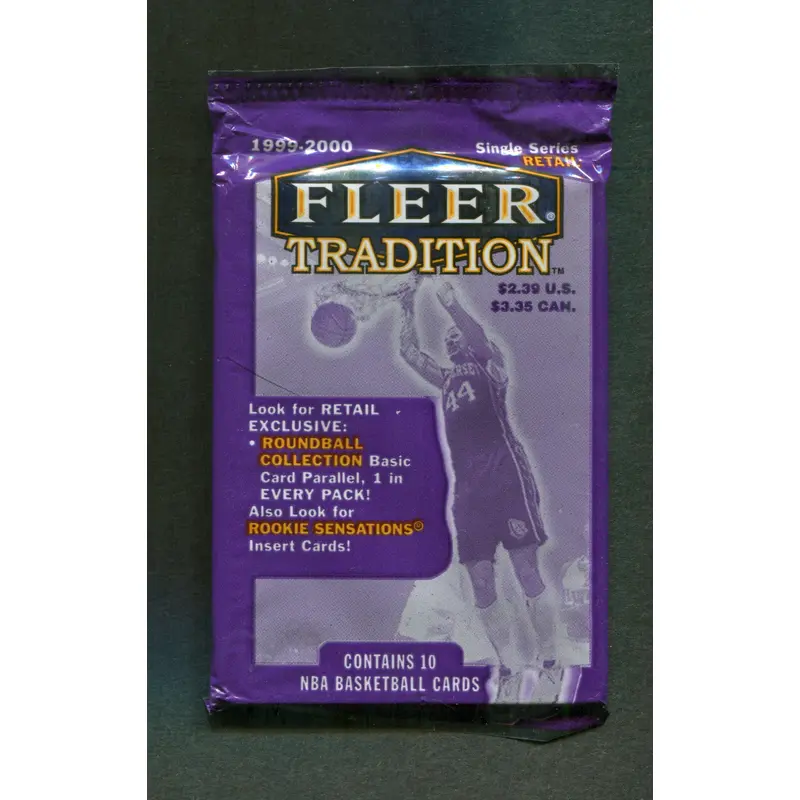 1999/00 Fleer Tradition Basketball Unopened Pack (Retail) (Pre-Priced) (10)