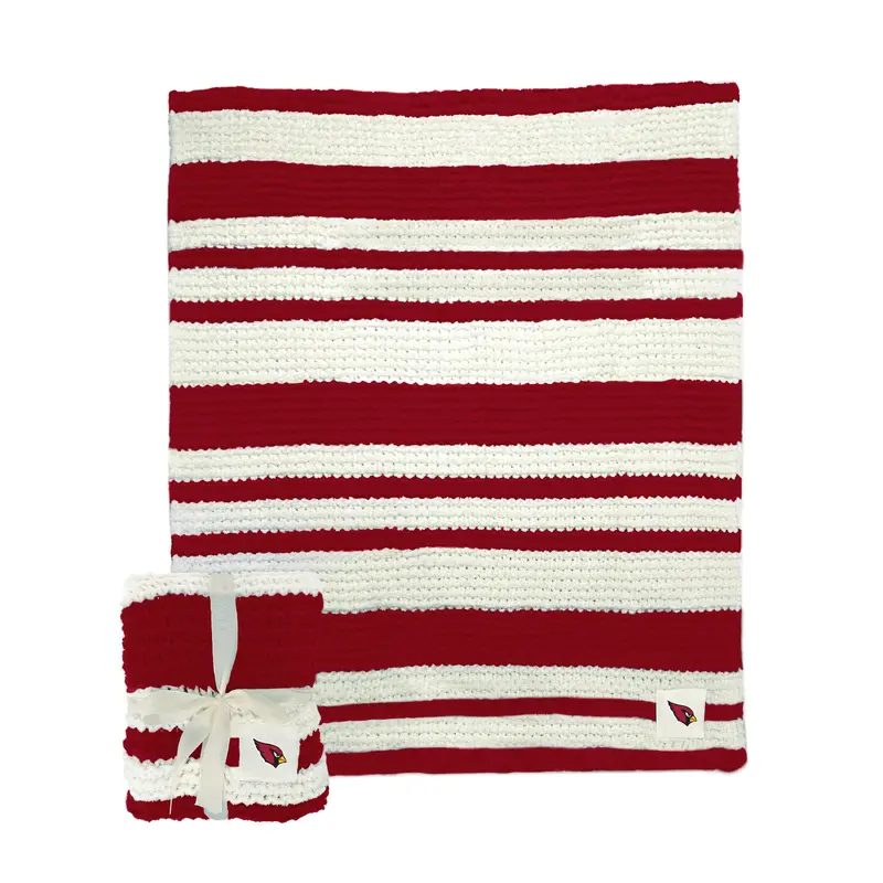 Arizona Cardinals Cable Knit Throw 50x60