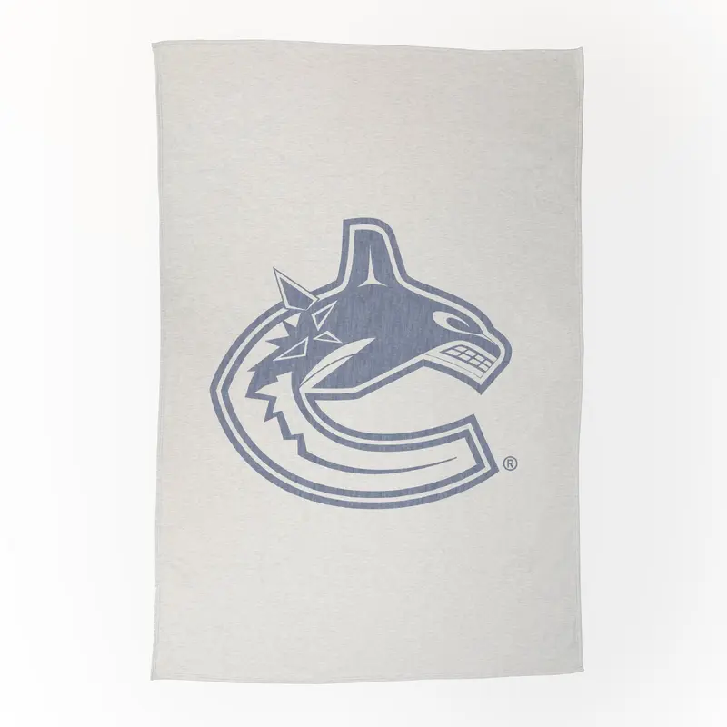 Vancouver Canucks Oversized Logo Sublimated Sweatshirt Blanket