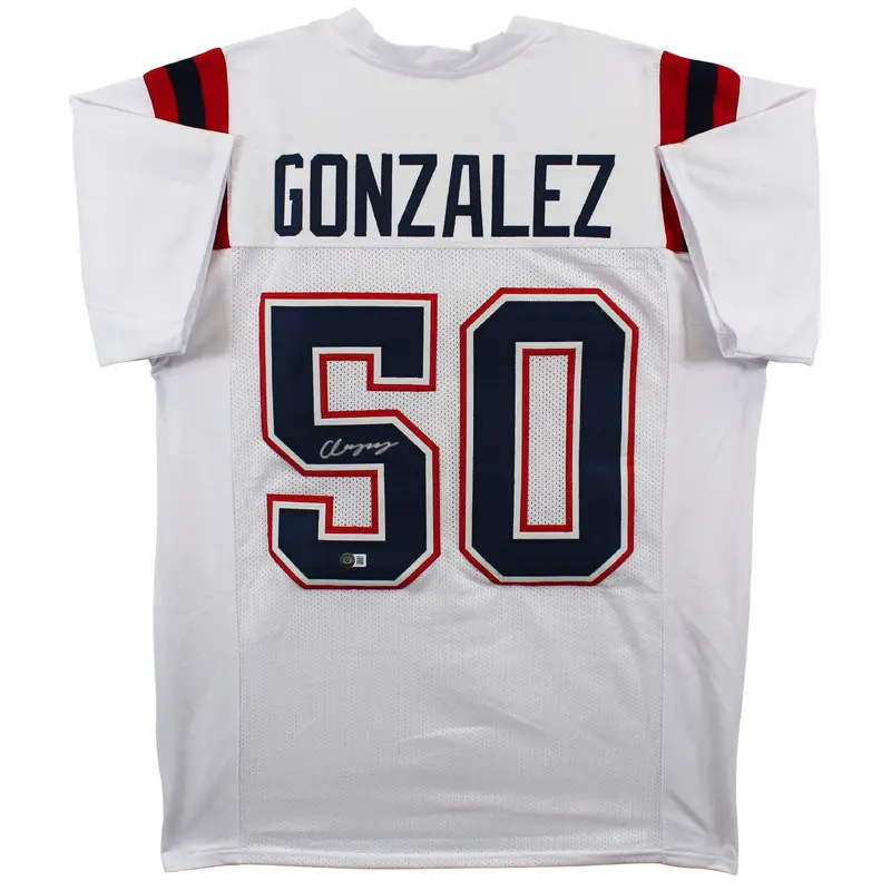 Christian Gonzalez Authentic Signed White Pro Style Jersey BAS Witnessed