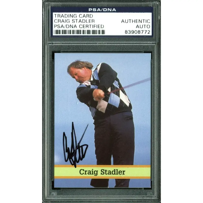 Craig Stadler Authentic Signed Card Fax Pax Golf #16 Autographed PSA/DNA Slabbed
