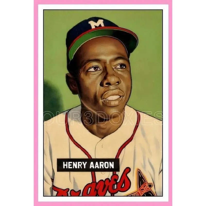 Hank Aaron 1951 Bowman Custom Card - 4007