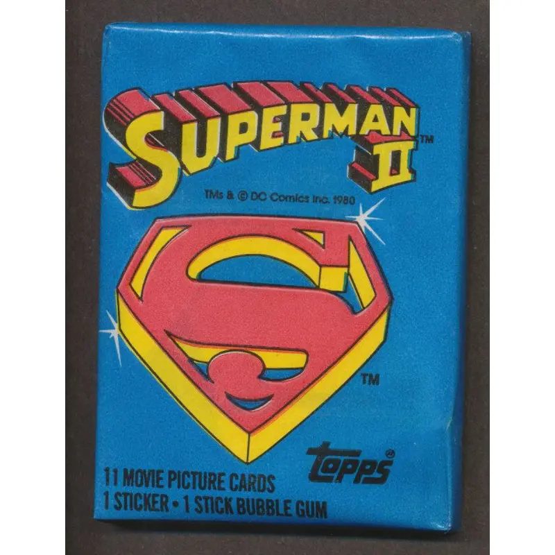 1981 Topps Superman II Unopened Wax Pack