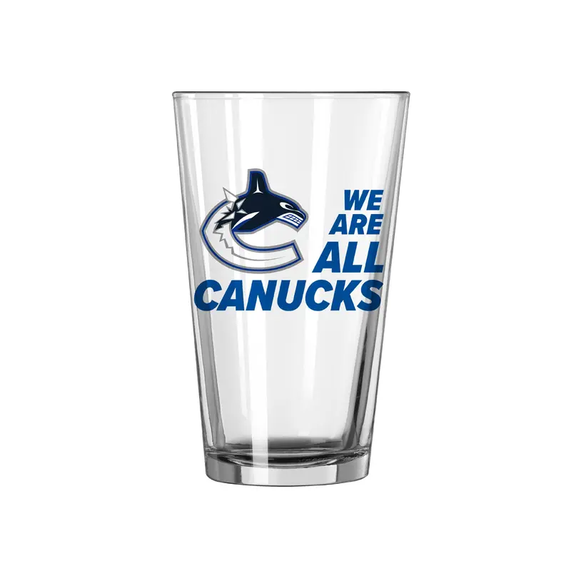 Vancouver Canucks 16oz Slogan Pint Glass