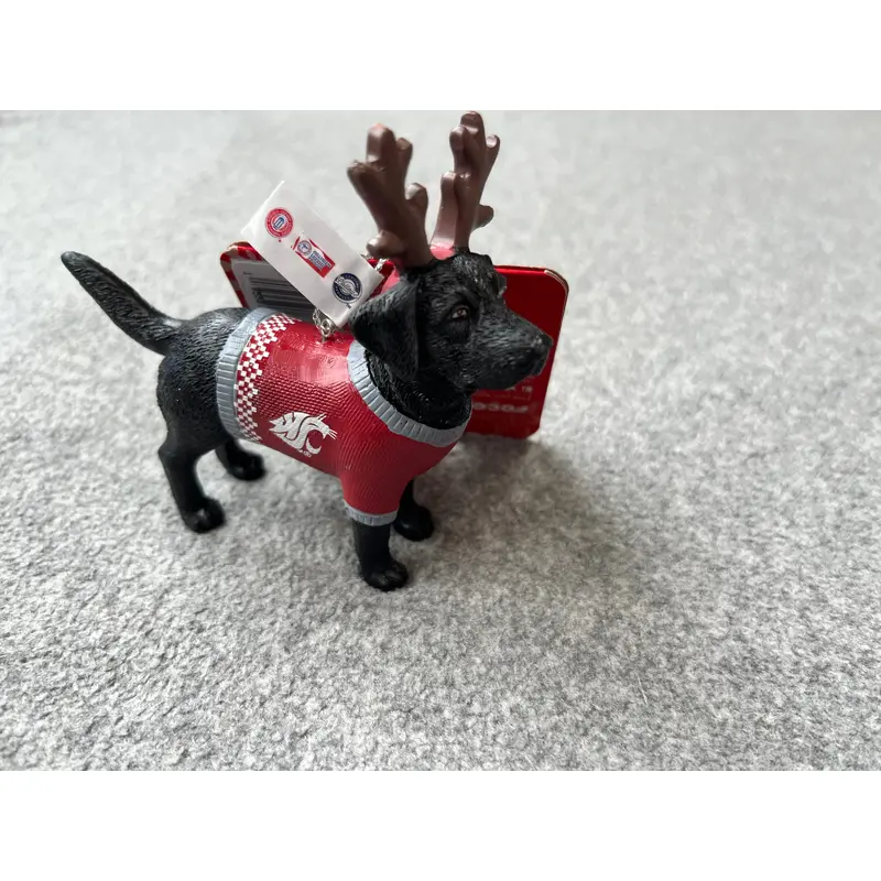 WSU Black Lab Ornament