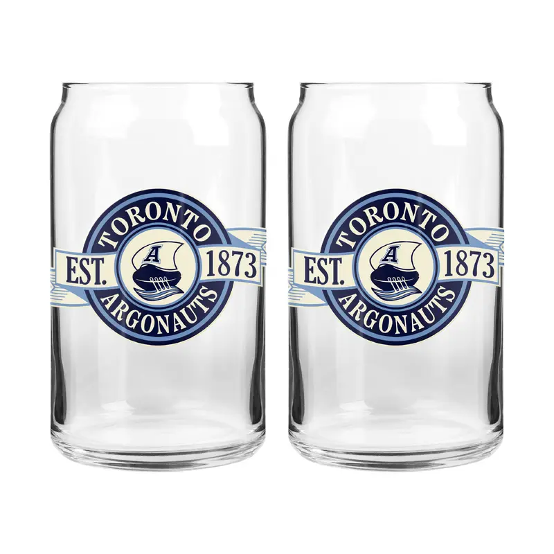 CFL Toronto Argonauts 16 oz Can Glass Banner Design