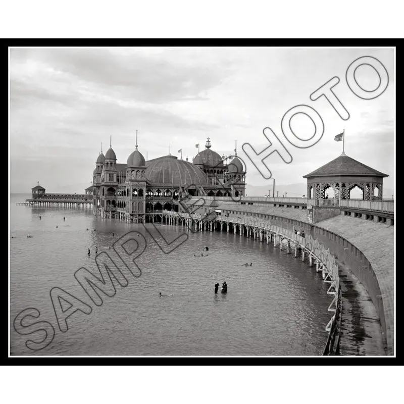 1893 Utah Saltair Pavilion 8X10 Photo - Great Salt Lake - 2579