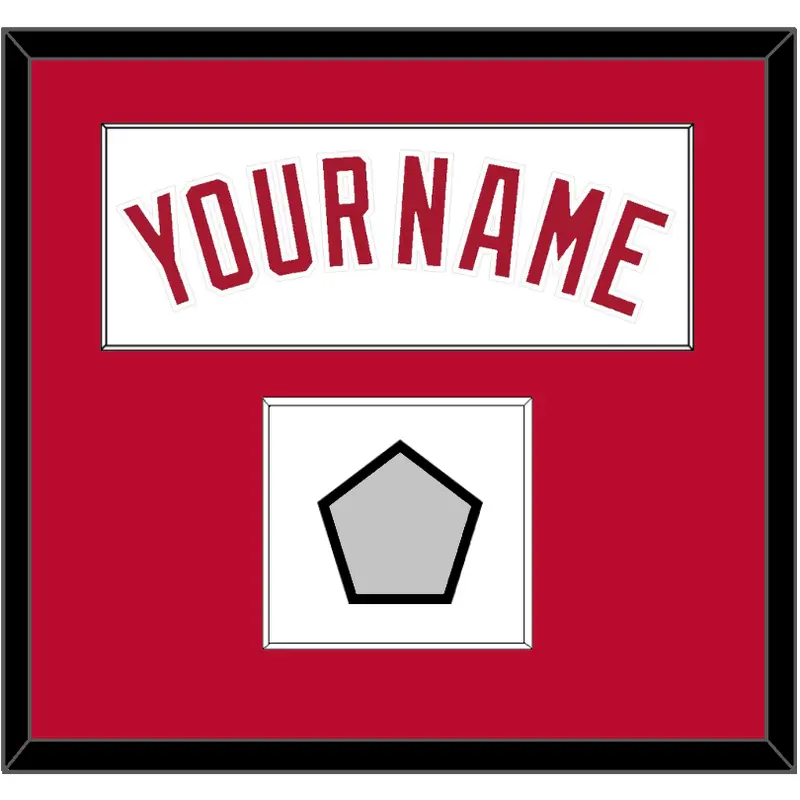 Cincinnati Name & World Series Jersey Patch - Home White (1988-1992) - Single Mat 1