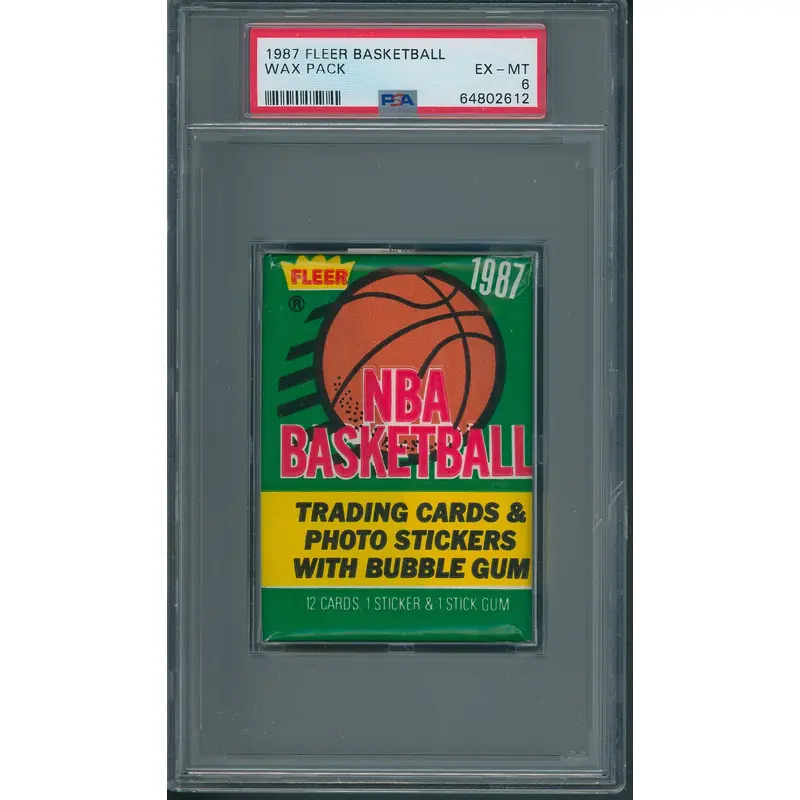 1987 1987/88 Fleer Basketball Unopened Wax Pack PSA 6