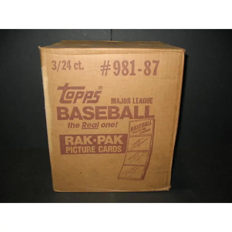 1987 Topps Baseball Rack Pack Case (3 Box) (Sealed)