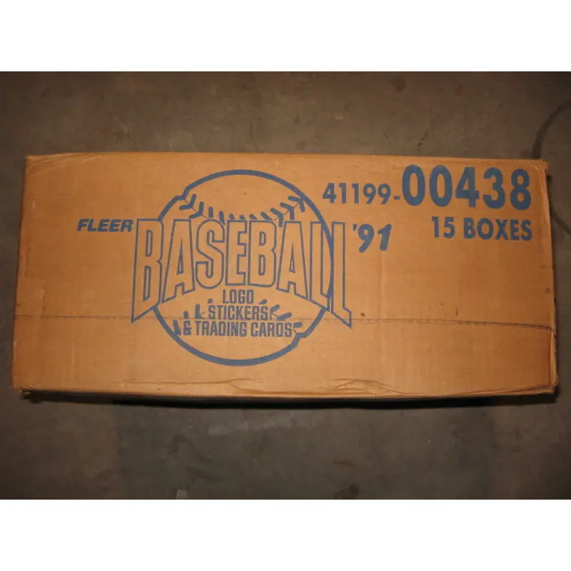 1991 Fleer Baseball Factory Set Case (15 Sets) (00438)