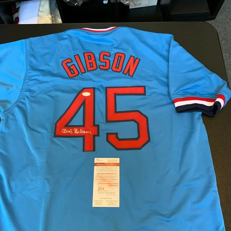 Bob Gibson Signed Autographed St. Louis Cardinals Jersey With JSA COA