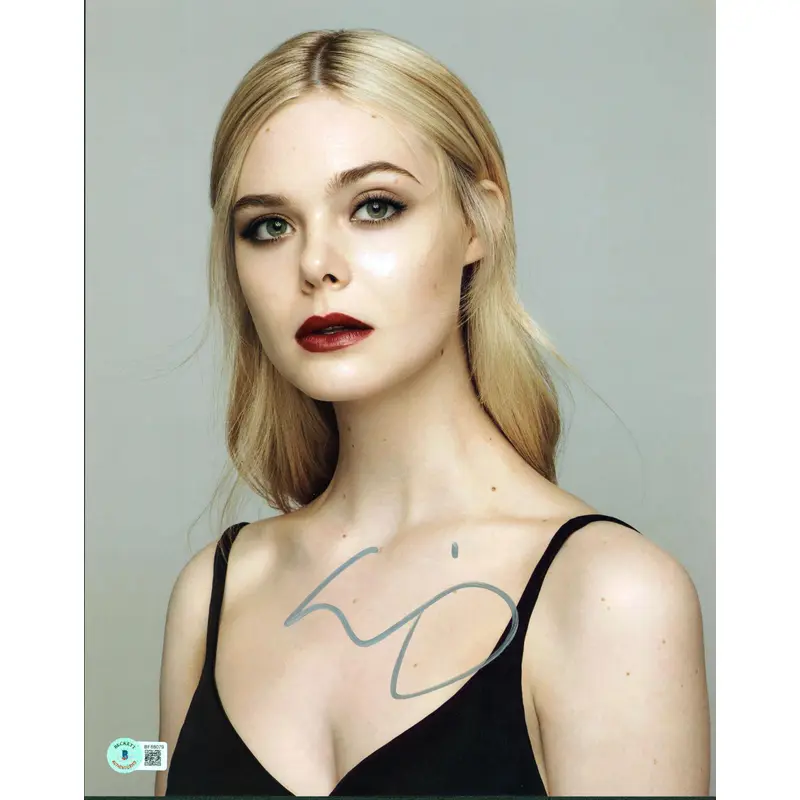 Elle Fanning Maleficent Authentic Signed 11x14 Photo Autographed BAS #BF88079