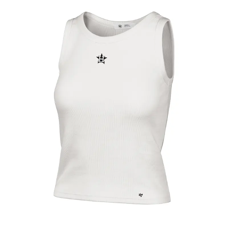 HOUSTON ASTROS MICRO EMB '47 BABY RIB TANK WOMENS