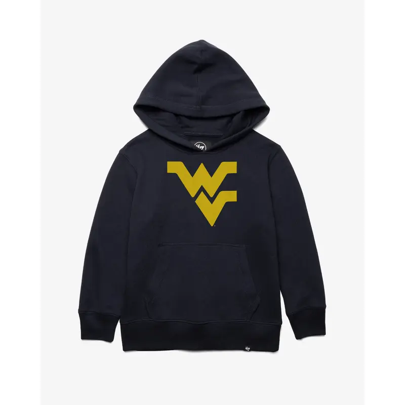 WEST VIRGINIA MOUNTAINEERS DISTRESSED IMPRINT '47 HEADLINE HOOD KIDS