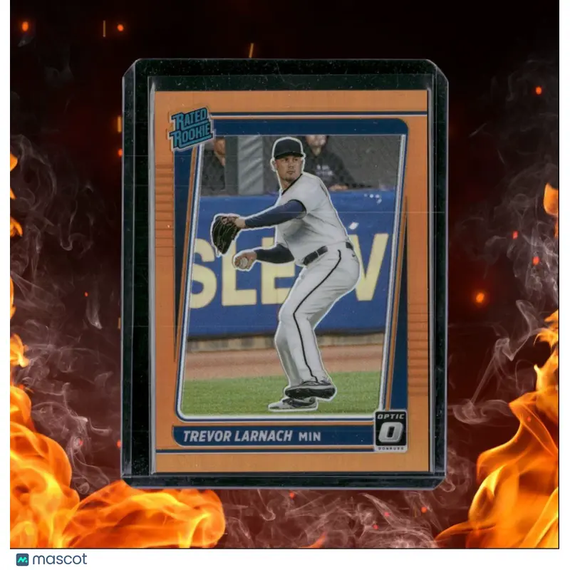 2021 Donruss Donruss Optic Trevor Larnach Orange Prizm Rated Rookie 040/125 #127