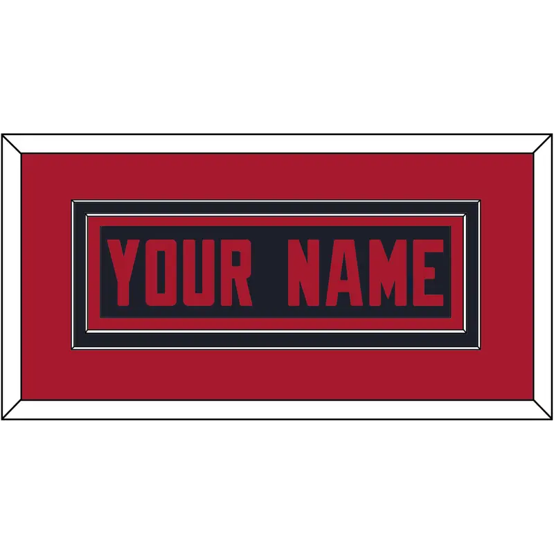 Houston Nameplate - Alternate Blue (2017-2023) - Double Mat 4