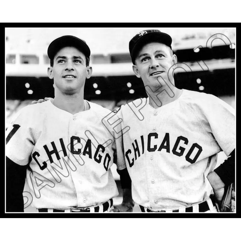 Nellie Fox Luis Aparicio 8X10 Photo - 1963 Chicago White Sox - 1736