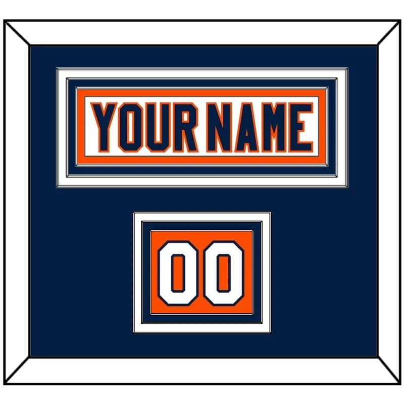 New York Nameplate & Number (Shoulder) - Road White (2007-2010) - Triple Mat 2