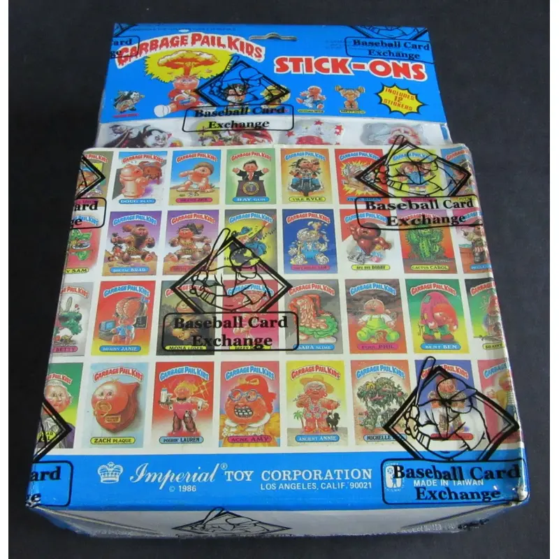 1986 Topps Garbage Pail Kids Puffy Stickers Unopened Box (BBCE)
