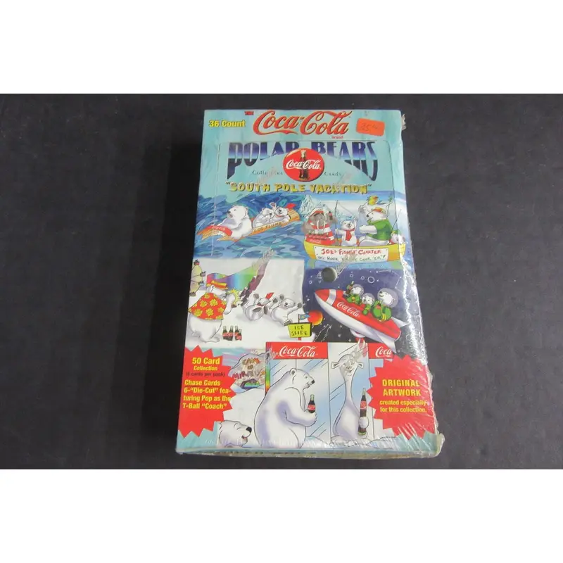 1996 Collect-A-Card Coca-Cola Polar Bears Trading Cards Box