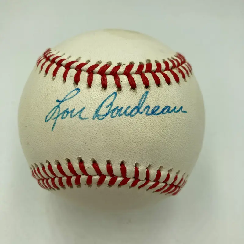 Lou Boudreau Signed Official American League Baseball JSA COA