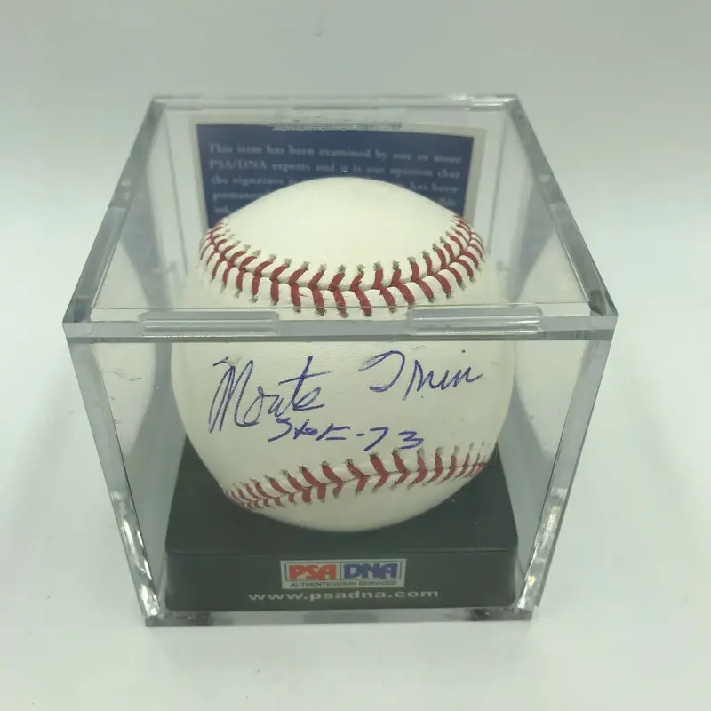 Monte Irvin HOF 1973 Signed Autographed MLB Baseball PSA DNA GRADED GEM MINT 10